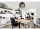 Contemporary home office with modern décor, built-in storage, and an open layout at 3924 Andean Ct, Bargersville, IN 46106