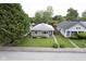 Aerial view of a home with a well-manicured front yard at 5225 E St Clair St, Indianapolis, IN 46219
