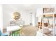 Playful bedroom featuring bunk beds, a decorative mirror, and a colorful table set at 5312 Summerton St, McCordsville, IN 46055
