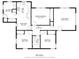 Detailed floor plan with layout and dimensions of the home's rooms at 547 W Taylor St, Shelbyville, IN 46176
