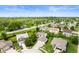 Spacious neighborhood featuring various home styles surrounded by green lawns and lush trees, perfect for Gathering living at 6026 Pennyworth Cir, Indianapolis, IN 46203