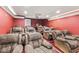 Fully equipped home theater features comfortable seating and projector for immersive entertainment experience at 6230 E 56Th St, Indianapolis, IN 46226