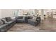 Spacious living room features an open layout to kitchen, gorgeous wood floors and lots of natural light at 6230 E 56Th St, Indianapolis, IN 46226
