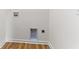 Wall showing laundry hookups in a bright space, highlighting the home's practicality at 650 Overstreet St, Franklin, IN 46131