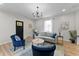 Stylish living room featuring modern decor, hardwood floors, and natural light at 650 Overstreet St, Franklin, IN 46131
