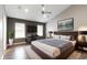 Main bedroom with decor, and a ceiling fan for added comfort at 6916 Havenmoor Pl, Indianapolis, IN 46250