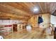 Bright attic space with wood paneled walls and ceiling and finished wood flooring at 7335 Bethany Park, Martinsville, IN 46151
