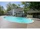 The spacious in-ground pool provides an ideal spot for summer fun, complemented by a gazebo and expansive wood deck at 858 Cedar Wood, Carmel, IN 46032