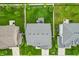 Aerial view showcasing a backyard with fenced yard and a patio seating area with a gazebo at 951 Parker Ln, Westfield, IN 46074