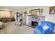 Living room with fireplace and decor at 10036 E Troy Ave, Indianapolis, IN 46239