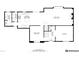 First floorplan of the home with the kitchen, dining room, living room, bathroom, and office at 12082 Old Stone Dr, Indianapolis, IN 46236