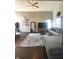 Inviting living room with neutral tones, large windows, and stylish decor at 1304 Crescent Dr, Greenwood, IN 46143