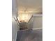 Carpeted staircase features modern lighting and neutral paint, creating a warm and inviting space at 1304 Crescent Dr, Greenwood, IN 46143