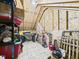 Spacious unfinished attic providing ample storage and organizational opportunities at 1409 Spann Ave, Indianapolis, IN 46203