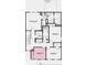 Upstairs floor plan featuring four bedrooms, two bathrooms, walk-in closets, and a centrally located laundry room at 1980 Black Oak Dr, Shelbyville, IN 46176