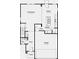Main floor plan featuring a kitchen, dining area, great room, entry, powder room, foyer, porch, and garage at 1980 Black Oak Dr, Shelbyville, IN 46176