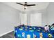 bedroom featuring a bed, curtains and various toys at 2473 Shadow Bend Dr, Columbus, IN 47201