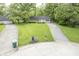 Charming single-story home with a well-manicured lawn, paved driveway, and inviting curb appeal at 2807 Westleigh Dr, Indianapolis, IN 46268