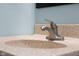 Close-up of bathroom sink with modern faucet, vanity and good light at 2810 Bittersweet Blvd, Columbus, IN 47203
