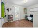 Spacious bedroom with closet, large window, and built in shelving for decor at 2810 Bittersweet Blvd, Columbus, IN 47203