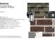 Close-up of exterior elements featuring brick, vinyl siding, roofing shingles, lighting fixture and paint samples at 310 Atlas Dr, Lebanon, IN 46052