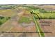 Aerial view outlining property boundaries with a home and surrounding acreage at 3319 E 700 N, Whiteland, IN 46184