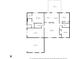 Detailed floor plan showcasing the layout of rooms, including bedrooms, kitchen, and living area at 3319 E 700 N, Whiteland, IN 46184