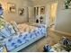 Relaxing bedroom with decorative bed, chair, and ensuite bath with a tranquil atmosphere at 3691 Talmine Ln, Bargersville, IN 46106