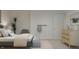 This bedroom features minimalist decor, a comfortable bed, and coordinated furnishings for a peaceful retreat at 3882 Andean Ct, Bargersville, IN 46106