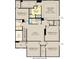 Layout of the second floor with five bedrooms, a loft, two bathrooms, the owner's suite, and laundry room at 3882 Andean Ct, Bargersville, IN 46106