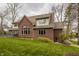 Expansive yard with mature trees surrounding this home at 4037 Oakleaf Dr, Zionsville, IN 46077