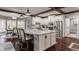 Spacious kitchen with stainless steel appliances, granite countertops, and a large island at 4037 Oakleaf Dr, Zionsville, IN 46077