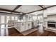 Bright, modern kitchen featuring a large island, stainless steel appliances, and stylish finishes at 4037 Oakleaf Dr, Zionsville, IN 46077