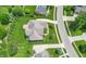 Overhead view of a home showcasing its layout, spacious backyard, and proximity to other residences and streets at 4368 W Eagle Trce, New Palestine, IN 46163