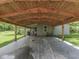 Expansive carport sheltering exterior back entrance and parking area at 6091 Mt Moriah Rd, Nineveh, IN 46164