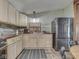 Eat-in kitchen featuring stainless steel appliances, wood countertops, and rustic wood backsplash at 6091 Mt Moriah Rd, Nineveh, IN 46164