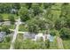 Aerial view of home with a pool, garden, and expansive back yard at 6110 Orinoco Ave, Indianapolis, IN 46227