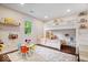' bedroom with a bunk bed, table, and colorful decor, creating a playful space at 620 Meadows Dr, Mooresville, IN 46158