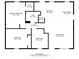Detailed floor plan showcasing the layout of the house and room dimensions at 620 Meadows Dr, Mooresville, IN 46158