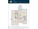 Floor plan of the first floor, including 2-car garage and gathering room at 6421 Springtide Ct, Plainfield, IN 46168