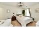 Bright bedroom with stylish ceiling fan, carpet, and cozy furnishings, creating a relaxing retreat at 6556 Wandering Way, Indianapolis, IN 46241