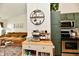 Bright kitchen with a coffee bar, updated cabinets, and seamless transition to living area at 6556 Wandering Way, Indianapolis, IN 46241