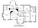 Detailed floor plan showcasing the layout of the bedrooms, bathrooms, laundry room and walk-in closets at 7056 E 171St St, Noblesville, IN 46062