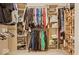 Walk-in closet featuring clothing racks and storage shelving at 7242 Blue Ridge Dr, Noblesville, IN 46062