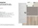 Interior design palette including Riverside doors, satin nickel hardware, and Lighthouse Lantern Hill vinyl plank flooring at 7338 Broadview Ln, McCordsville, IN 46055
