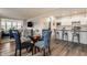 Open-concept dining room showcasing modern furniture and seamless access to the kitchen at 747 Tuxedo Dr, Westfield, IN 46074