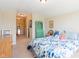 Bedroom with a sloped ceiling that creates a cozy and unique space at 808 Heartland Ln, Brownsburg, IN 46112