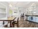 Cozy dining area with natural light with open access to the kitchen at 9560 W Campfire Dr, Pendleton, IN 46064