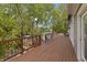 Spacious wooden deck provides stunning waterfront views, perfect for relaxing and entertaining at 11226 Blackwalnut Pt, Indianapolis, IN 46236