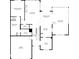 Main floorplan with a primary bedroom, living room, kitchen, office, and garage layout at 11226 Blackwalnut Pt, Indianapolis, IN 46236